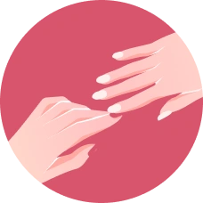 5. press the nail for few seconds 