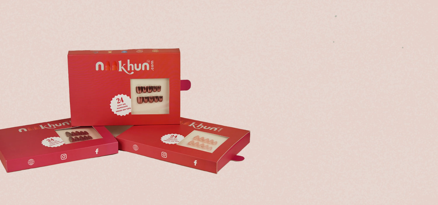 Desktop banner save more with the bundles buy you fav fake nails now online