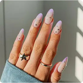 mixture of two colours Ombre artificial fake press on nails online