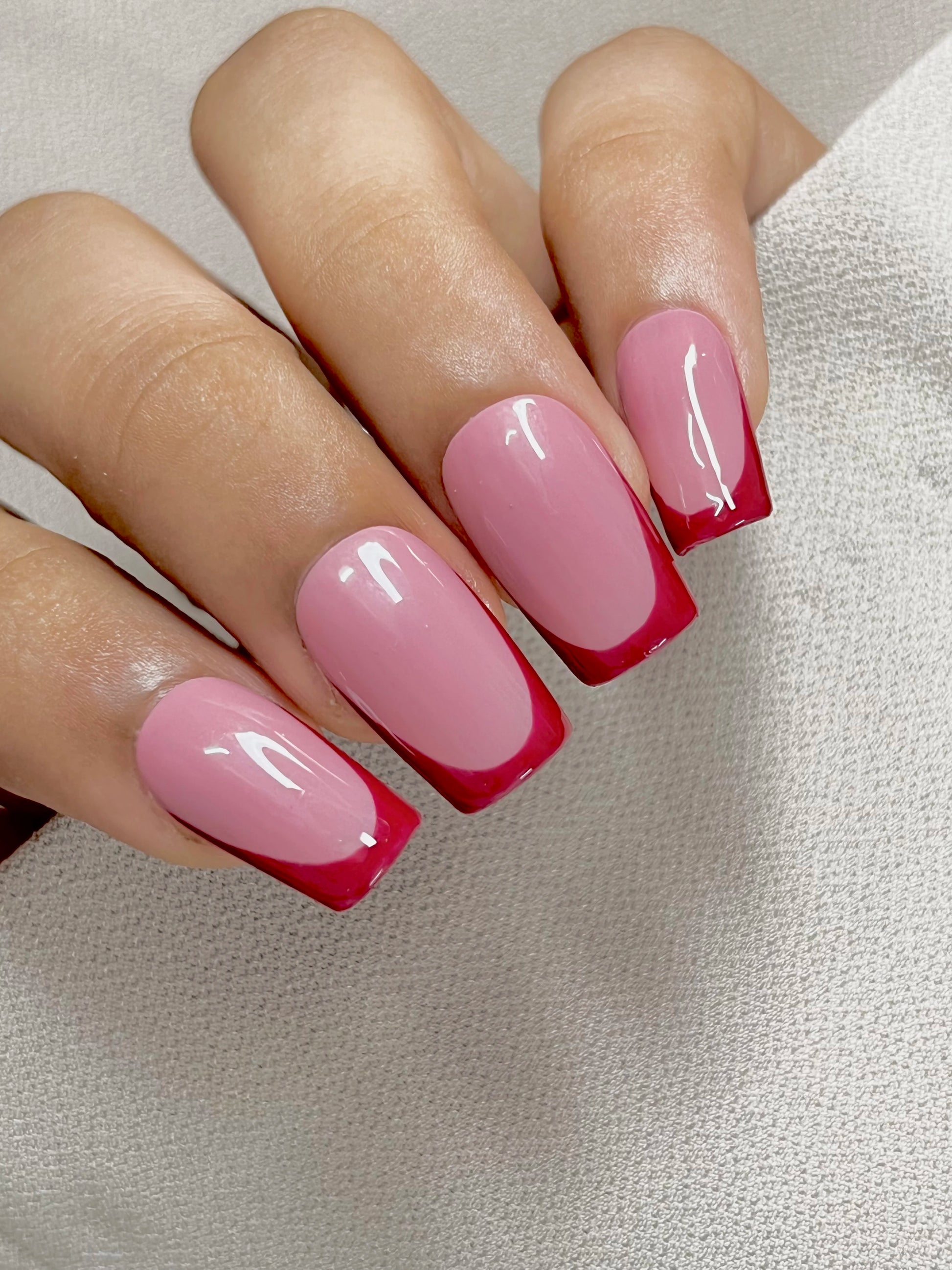 Buy red french fake press on nails online in india