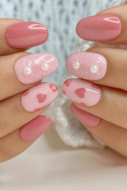 Diamond Dust handmade reusable soft gel press-on nails with sparkling diamond-inspired shimmer by Naakhun