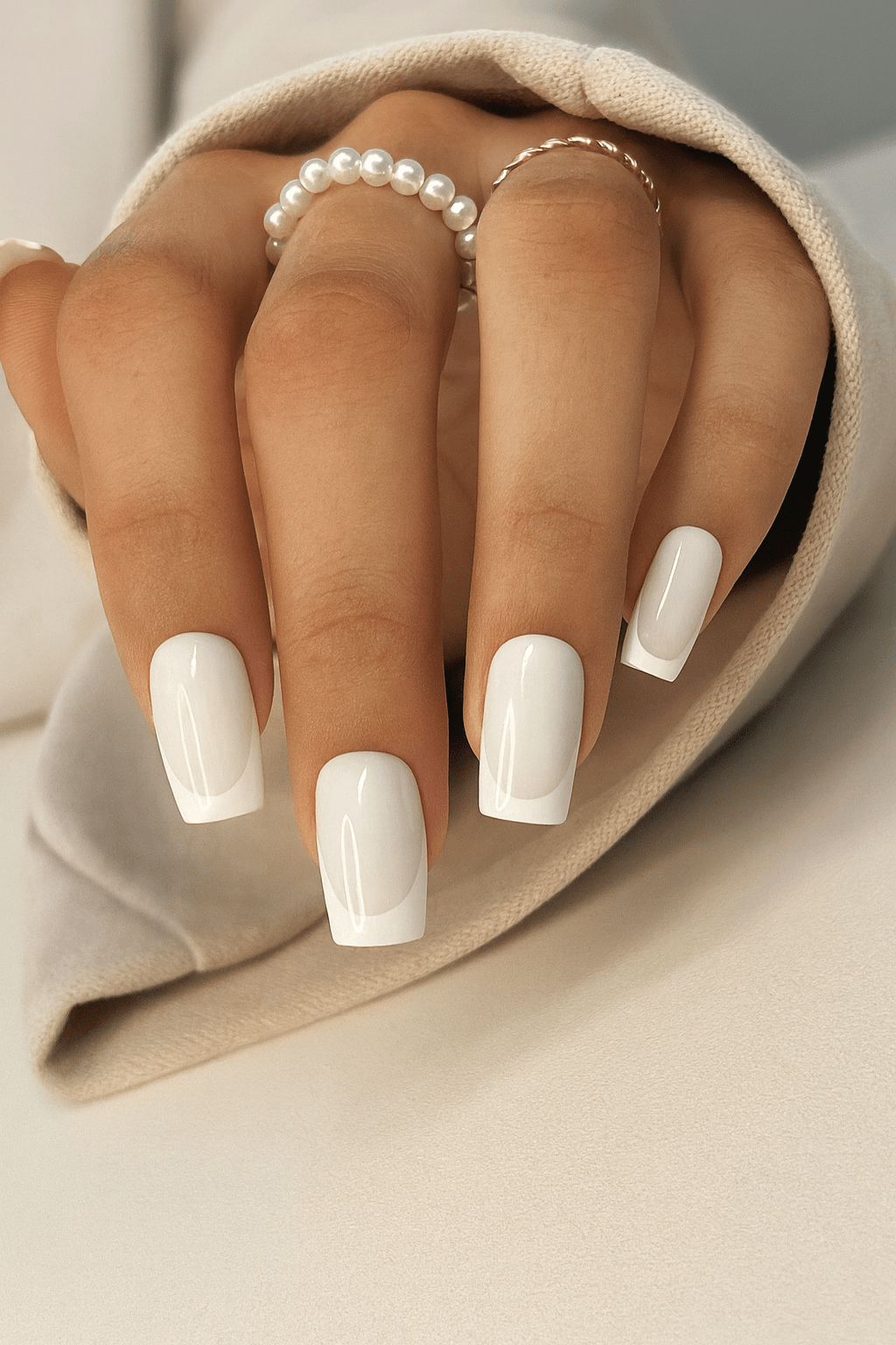 get-white-french tip press on nails online
