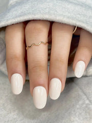 Milky Mocha handmade reusable soft gel press-on nails with a creamy mocha nude finish by Naakhun