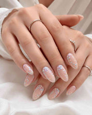 Sugar Dot Nails handmade reusable soft gel press-on nails with playful dotted design by Naakhun