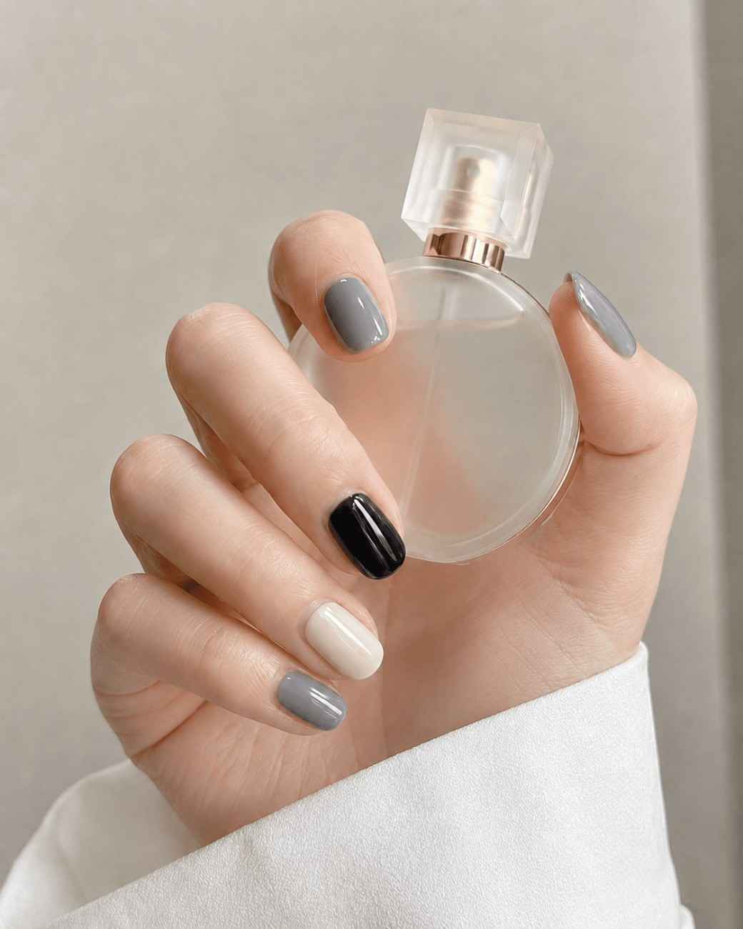 Close-up of Urban Minimal premium handmade press-on nails