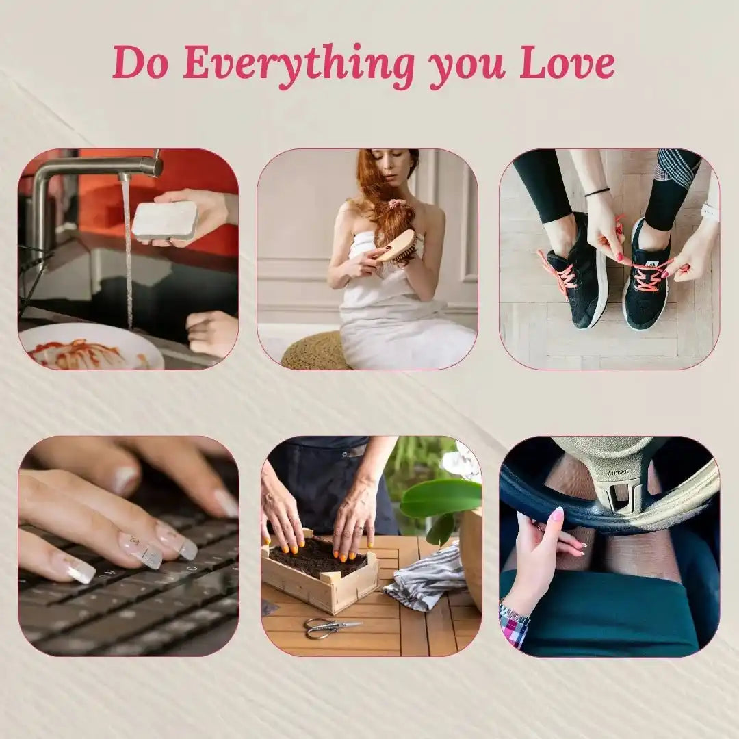 you can do everything using press on nails